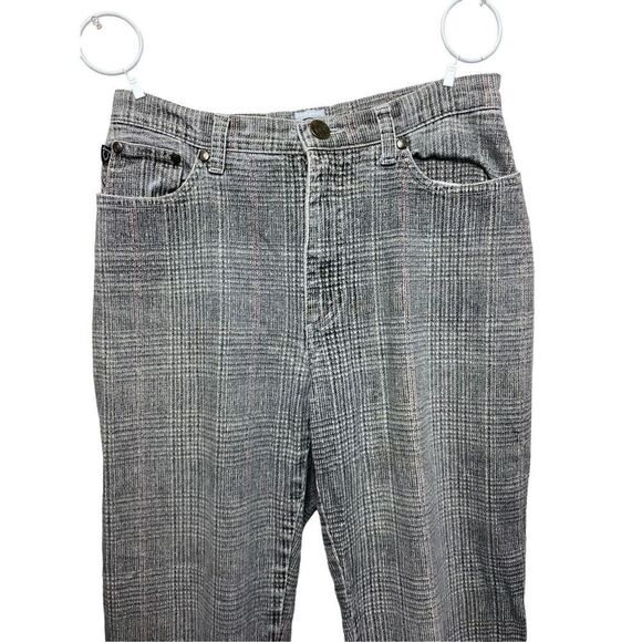 Cavalli Jeans Womens Gray Plaid Wash Straight Leg Pants Size 29 - Picture 2 of 7